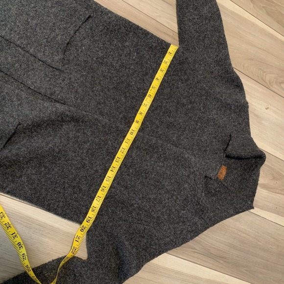 POL by Anthropologie Long rabbit hair Blend Cardigan Gray Womens Small Lagenlook - Picture 9 of 9